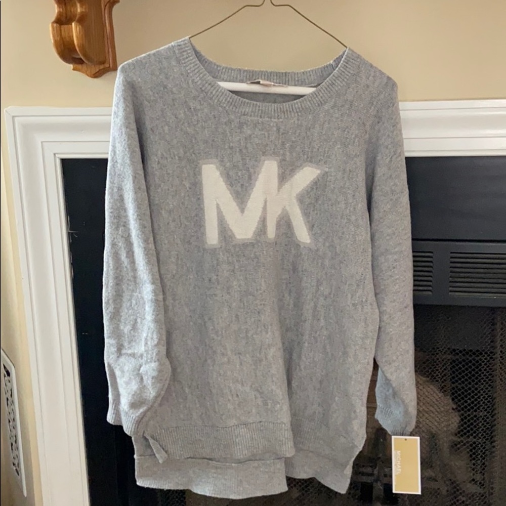 MICHAEL Kors Petite Logo Cotton-Blend Sweater